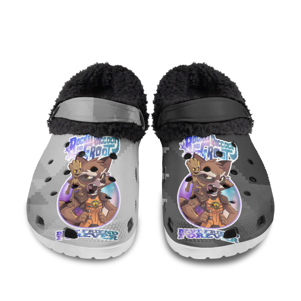 Rick and Morty fan artwork Fuzzy Slippers Clog