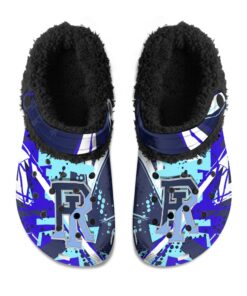 Rhode Island Rams Fuzzy Slippers Clog