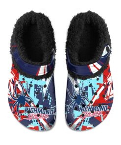 Richmond Spiders Fuzzy Slippers Clog