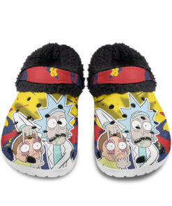 Rick Sanchez Morty Smith Fuzzy Slippers Clog