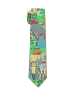 Rick and Morty Cartoon Screen Cravat