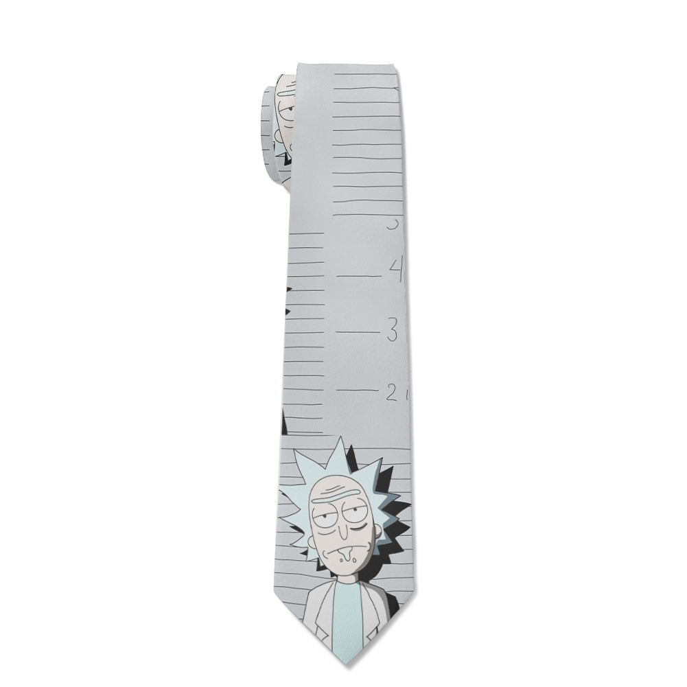 Rick and Morty Cartoon Screen Cravat