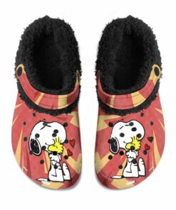 SNOOPY 01 Fuzzy Slippers Clog