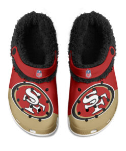 San Francisco 49ers Fuzzy Slippers Clog