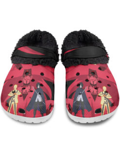 Sasuke Uchiha x Naruto Uzumaki Fuzzy Slippers Clog