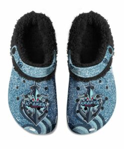 Seattle Kraken Fuzzy Slippers Clog