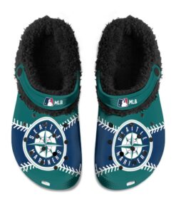 Seattle Mariners Fuzzy Slippers Clog