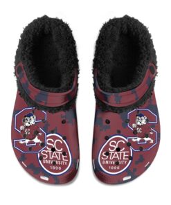 South Carolina State Bulldogs Fuzzy Slippers Clog