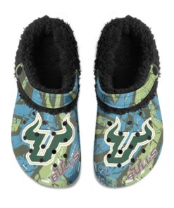 South Florida Bulls Fuzzy Slippers Clog