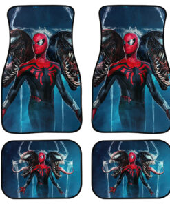 Spider-Man x Venom Superhero Car Floor Mats