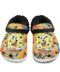 Spongebob Squarepants Fuzzy Slippers Clog