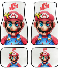 Super Mario Bloody Zombie Car Floor Mats