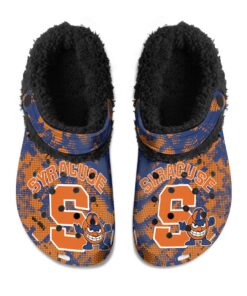 Syracuse Orange Fuzzy Slippers Clog