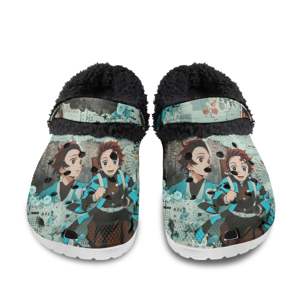 Uzui Tengen KIMETSU NO YAIBA Fuzzy Slippers Clog