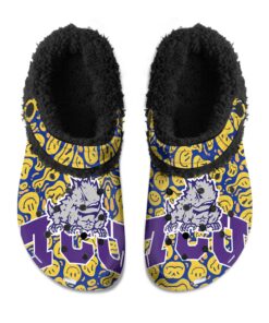 TCU Horned Frogs Fuzzy Slippers Clog