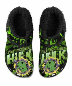 THE INCREDIBLE HULK Fuzzy Slippers Clog