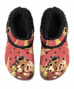 TIMON AND PUMPAA Fuzzy Slippers Clog