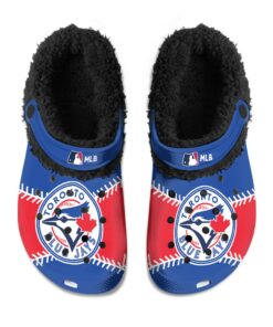 Toronto Blue Jays Fuzzy Slippers Clog