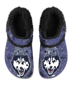 UConn Huskies Fuzzy Slippers Clog