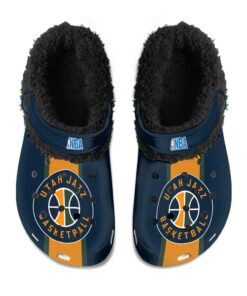 Utah Jazz Fuzzy Slippers Clog