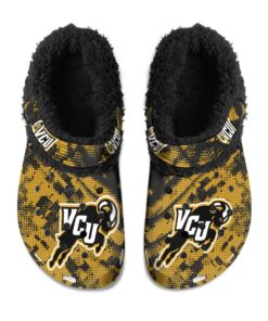 VCU Rams Fuzzy Slippers Clog