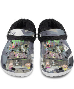 Vacation family of rick and morty Fuzzy Slippers Clog