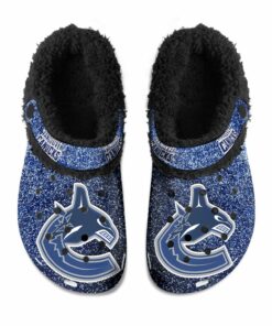 Vancouver Canucks Fuzzy Slippers Clog