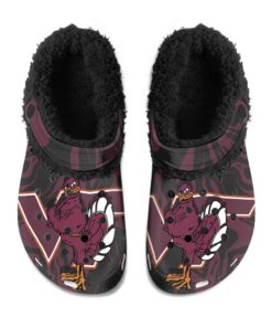 Virginia Tech Hokies Fuzzy Slippers Clog