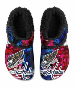 Washington Capitals Fuzzy Slippers Clog