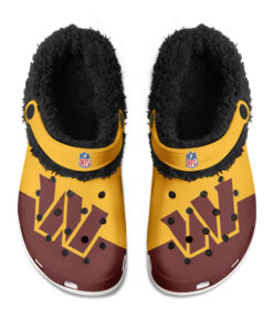 Washington Commanders Fuzzy Slippers Clog