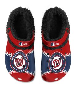 Washington Nationals Fuzzy Slippers Clog