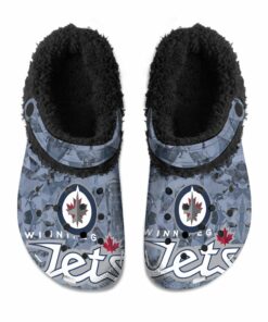 Winnipeg Jets Fuzzy Slippers Clog