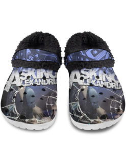 Asking Alexandria Fuzzy Slippers Clog