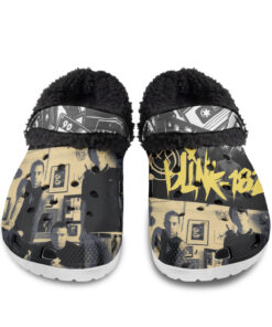 Blink-182 Fuzzy Slippers Clog