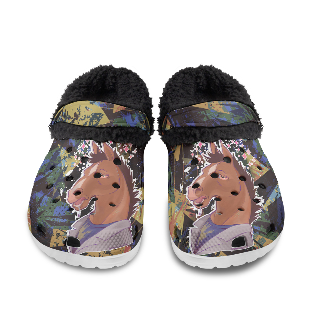 Bojack Horseman Fuzzy Slippers Clog