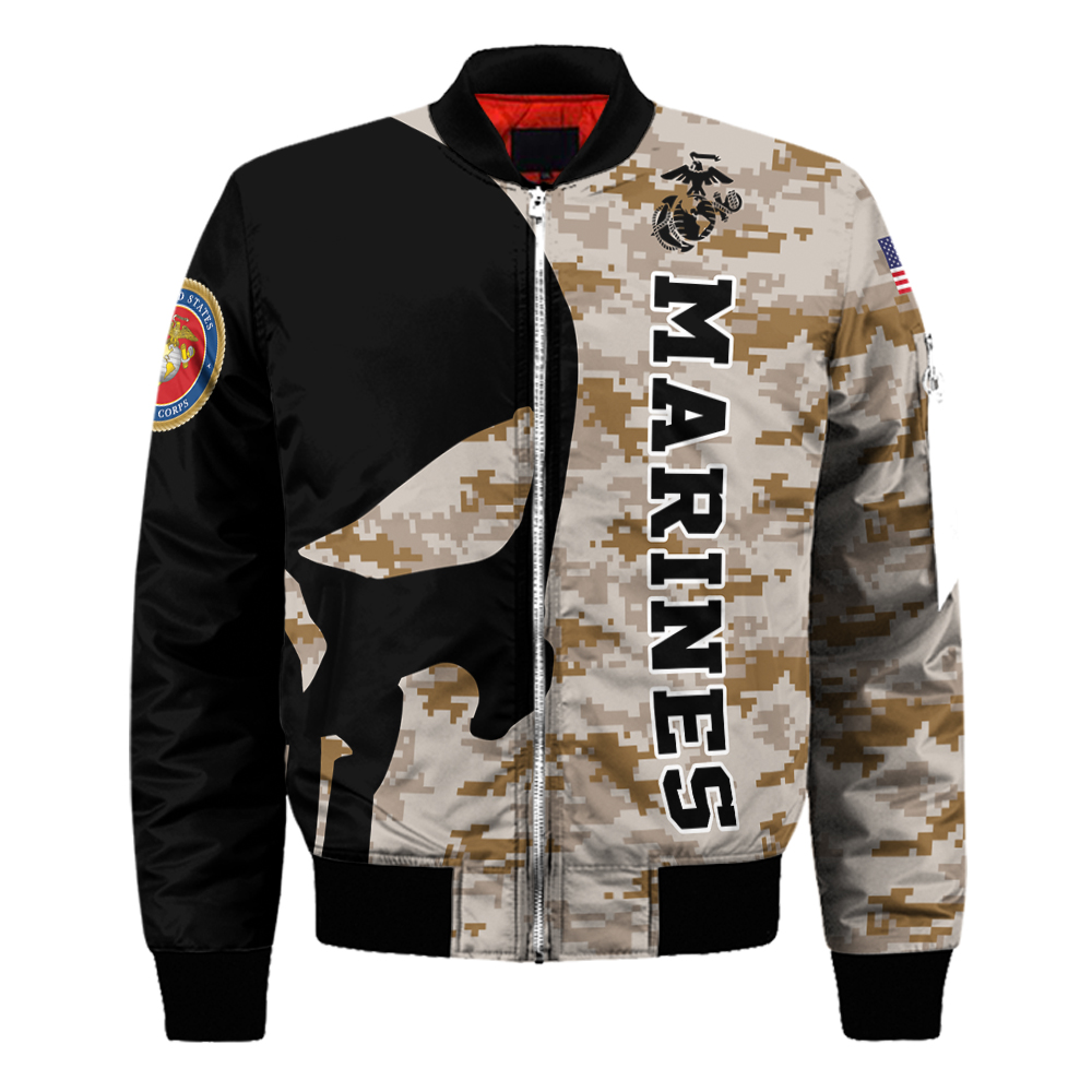 Official U.S.Marine Veterans Zippered Hoodies