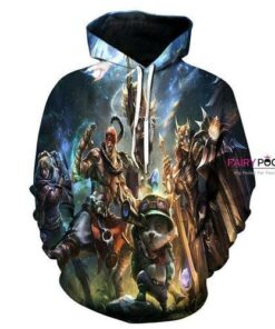 League Of Legends Blue Hoodie Art#1200