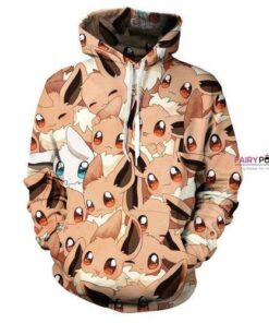 Pokemon Eevee Flesh Tone Hoodie Art#1689