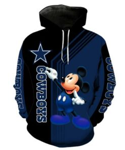 Dallas Cowboys Mickey Mouse NEW Full All Over Print K1239 Hoodie