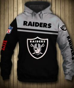 Men / Women Oakland Raiders 3D Hoodie, Oakland Raiders Hoodie, NFL Oakland Raiders Apparel V3