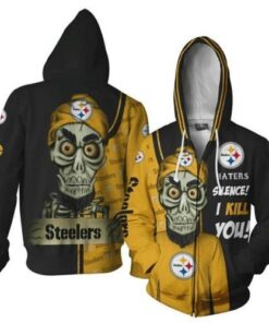 Pittsburgh Steelers Haters Silence I Kill You Achmed The Dead Terrorist 3d Printed Zip Hoodie