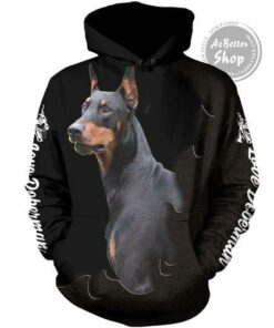 Doberman Love Dog 3D Hoodie Art#971