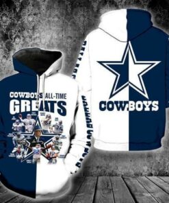 Dallas Cowboys All Time Greats Fan 3d Hoodie