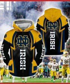 Notre Dame Fighting Irish Fan 3d Hoodie Zip Hoodie 3d