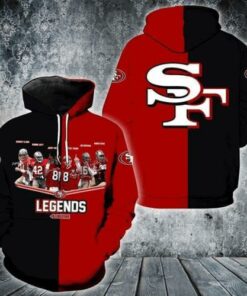 San Francisco 49ers Legends Signed 3d Hoodie Hoodie 3d