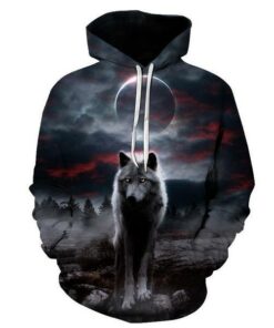 Lone Wolf 3D Hoodie, Lone Wolf 3D Hoodie