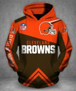 Men / Women Cleveland Browns 3D Hoodie, Cleveland Browns Hoodie, NFL Cleveland Browns Apparel V1