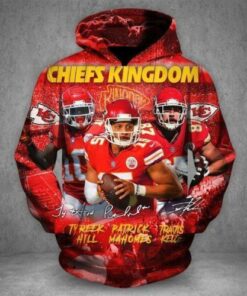 Men / Women Kansas City Chiefs 3D Hoodie, Kansas City Chiefs Hoodie, NFL Kansas City Chiefs Apparel V6