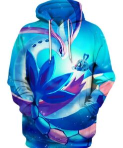 Milotic and Feebas 3D Tee, Hoodie, Zip up, Sweatshirt