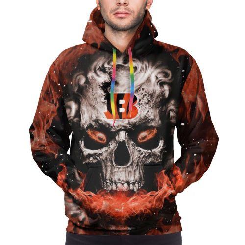 Men / Women Denver Broncos 3D Skull Hoodie, Denver Broncos Hoodie, NFL Denver Broncos Apparel